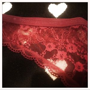 Victoria's Secret Intimates & Sleepwear - VS Burgundy Lace Thong Victoria's Secret Intimates & Sleepwear - VS Burgundy Lace Thong